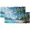 Pattern-4, variant on Ocean Valance Curtain for Kitchen Tropical Beach Wooden Bridge Sea Scenic Summer Seaside Coastal Window Valance for Living Room Bedroom, Kitchen Valance Rod Pocket Window Curtain 54 by 18 in, 2 Panel