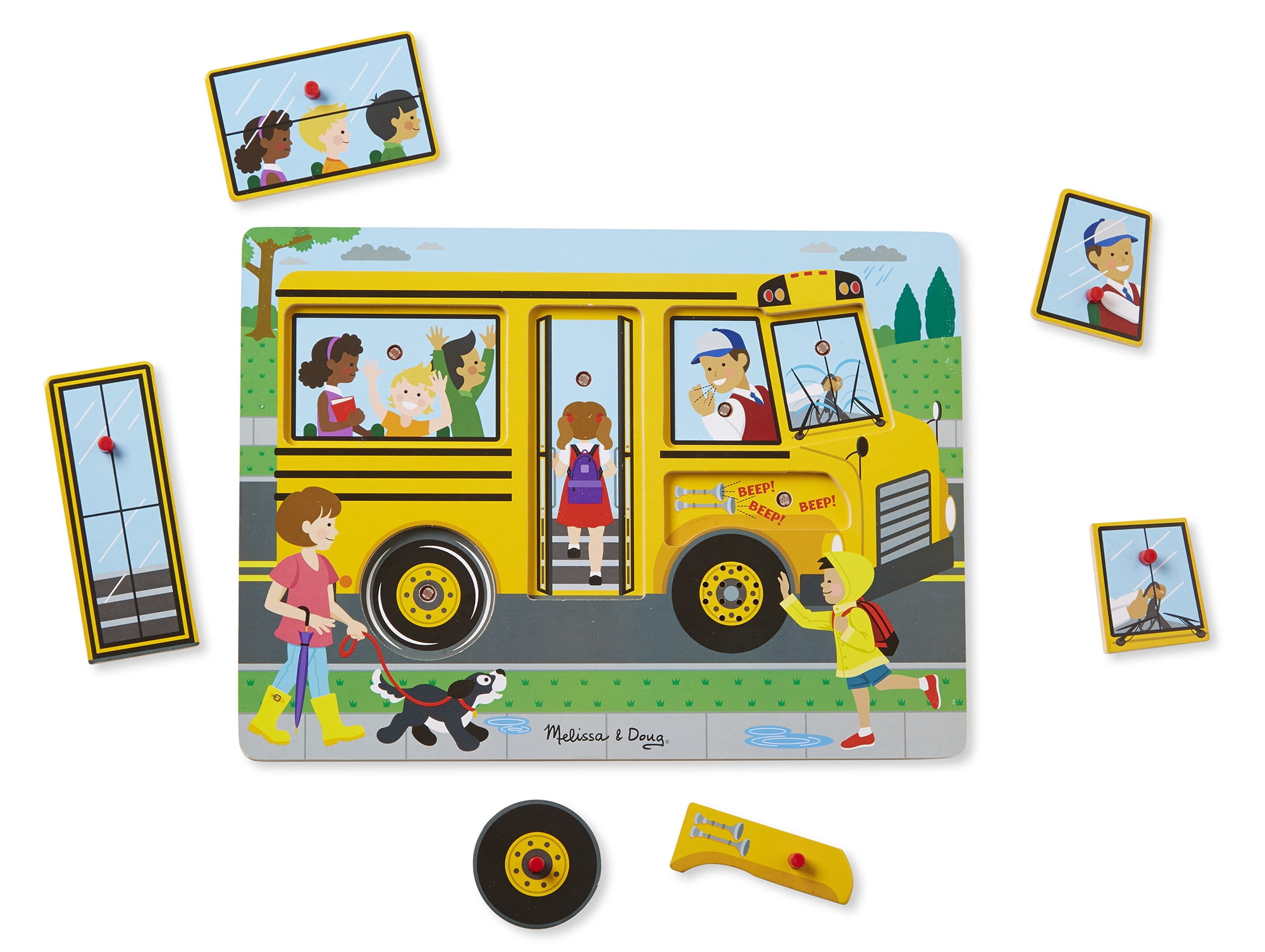melissa & doug the wheels on the bus sound puzzle