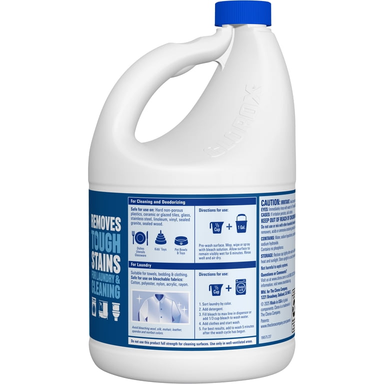 Clorox Splash-Less Concentrated Disinfecting Bleach for Laundry