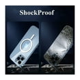thumbnail image 2 of Shockproof Designed Case for iPhone 13 Pro Max, Full Body Protective Clear iPhone 13 Pro Max Case Compatible with MagSafe, Aluminum Alloy Frame, Black, 2 of 8