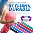 thumbnail image 3 of Sport Medical Alert Bracelet for Men & Women – Customizable, Personalized Engraving with Emergency Identification Card, Complimentary Access to PHR (Personal Health Record) – Purple, 3 of 9