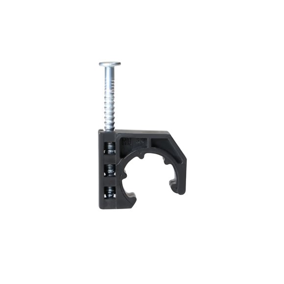 Soporte para tubería XFITTING J-Hook de 1/2 pulgada con clavo, 25 piezas
