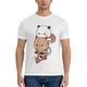 thumbnail image 1 of Camiseta de algodón para hombre camisa de patinaje BUBU DUDU EssentialEssential color negro blanco liso, 1 of 7