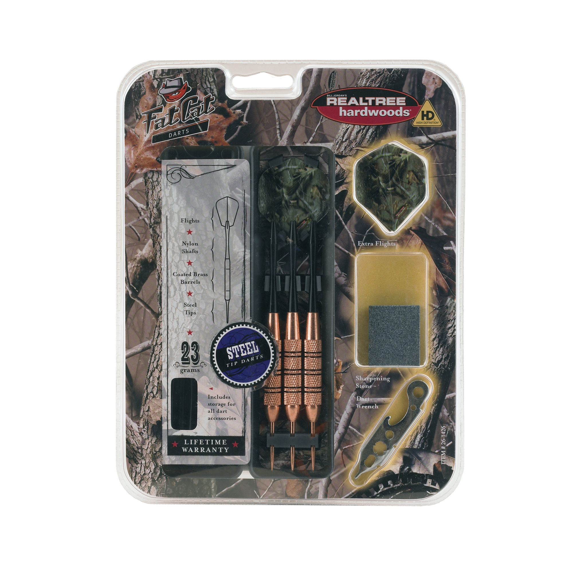 Fat Cat Realtree Hardwoods HD Steel Tip Darts 23gm