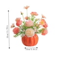 thumbnail image 3 of Faux Silk Flower Centerpiece, Realistic Floral Arrangement With Decorative Vase Maintenance Free Decor, Home Table Display for Bedroom Dining Room Office, 3 of 7
