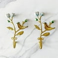 thumbnail image 7 of Vintage Bird Shaped Decorative Wall Hooks Rack Hangers for Hanging Clothes Coats Towels Keys Hats, 2 Pack Antique Metal Mounted Wall Hook, 7 of 7