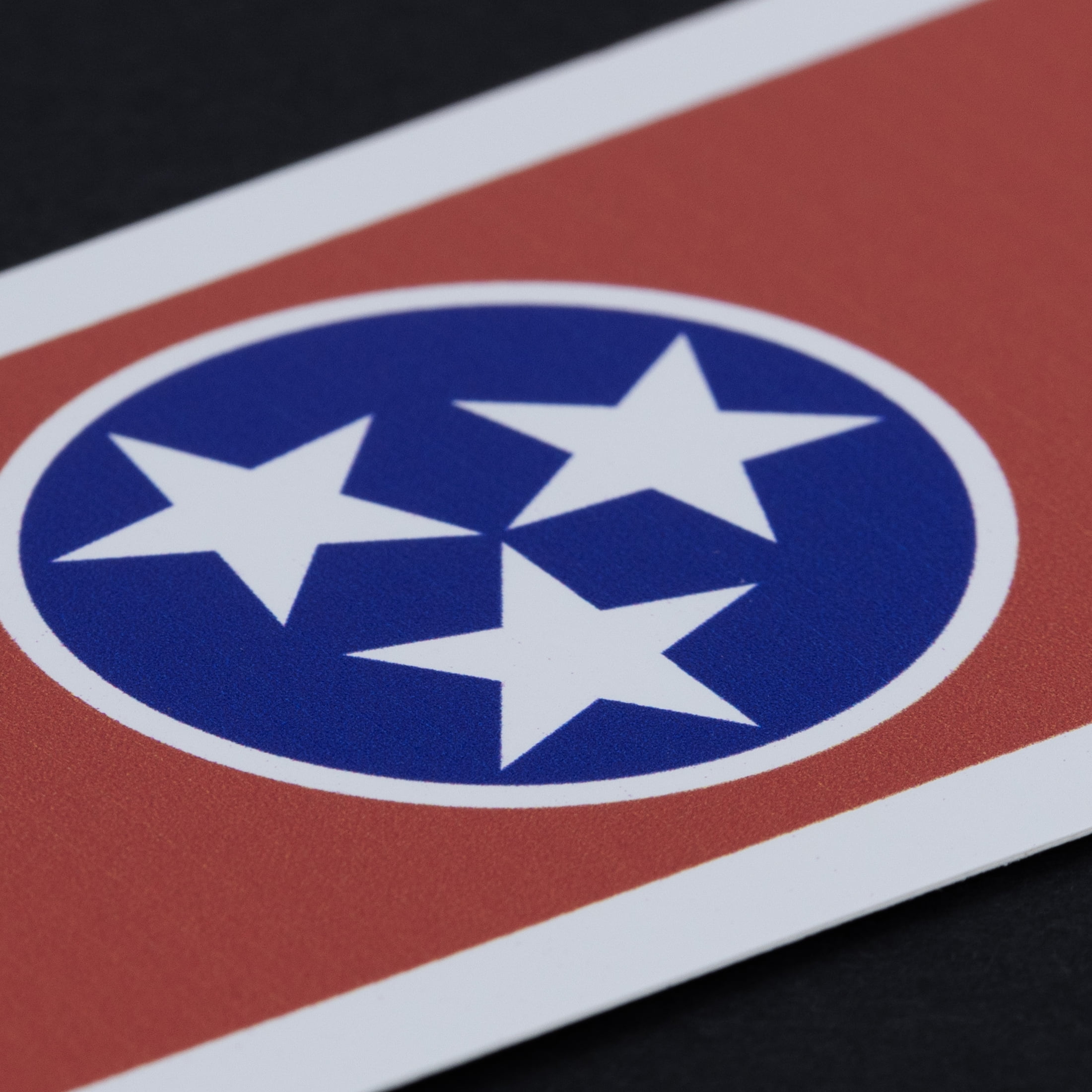 (2 pack) Auto Drive Tennessee State Vinyl Auto Decal, Multicolor, 8.75” x 2.5”