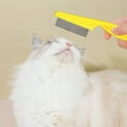 thumbnail image 3 of Tnobhg Pet Louse Comb Stainless Steel Narrow Smooth Tooth Hanging Hole Pet Grooming Brush Remove Dogs Cats Louse And Hair Massage Comb, 3 of 7