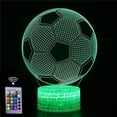 thumbnail image 1 of 3d Illusion Lamp, Night Light With Color Changing And Smart Touch Control(football), 1 of 5