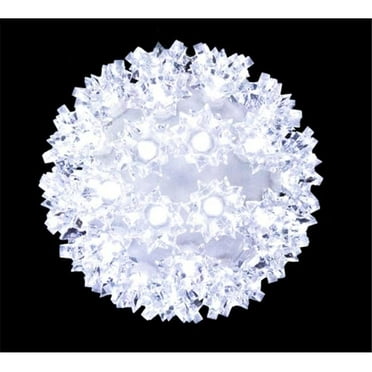 Queens of Christmas S-50SPH-PW-06 6 in. Decorative Sphere Pure White LED Light