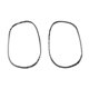 thumbnail image 4 of 2 piezas de cubierta de marco de manija de puerta interior de fibra de carbono para Negro, 4 of 8