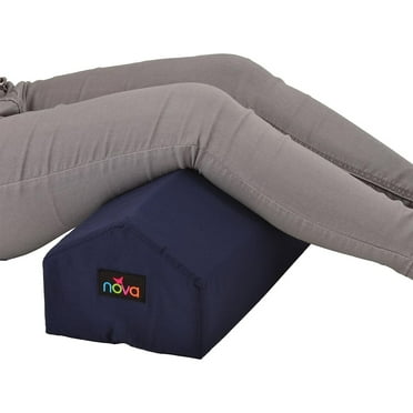 HTYSUPPLY Knee Pillow, Elevating Leg Rest Pillow Wedge, Navy Blue, 22" Width