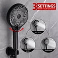 thumbnail image 4 of sumerain Matte Black Rain Shower System with 3 Modes Handheld Spray, Rough-in Valve and Shower Trim Kit Included, 4 of 11