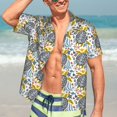 thumbnail image 5 of Picia Sea Turtle Gentle Cotton Regular Fit Short Sleeve Casual Hawaiian Shirt for Men-Small, 5 of 9
