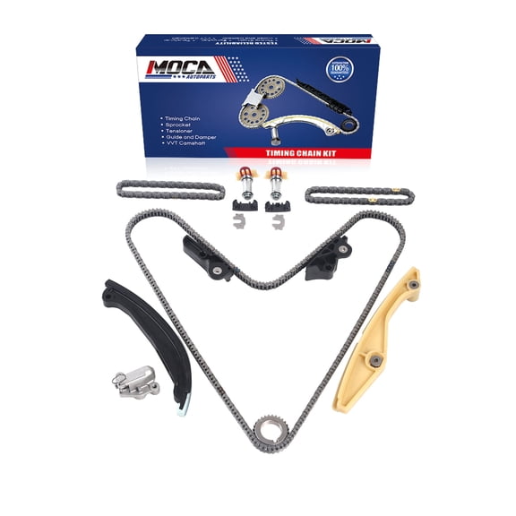 MOCA AUTOPARTS Timing Chain Kit Fit for 2015-2016 Ford F-150 3.5L & 2011-2017 Ford Mustang 3.7L & 2015-2016 Ford Transit-350 HD 3.7L and More