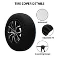 thumbnail image 4 of Rv Spare Tire Cover 17 inch - Palm tree flamingo flower Tire Covers for Trailers, Adjustable Camper Spare Tire Cover, 4 of 7