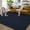 Navy, variant on COZONY 9'x12' Washable Area Rug, Modern Textured Low-Pile Polypropylene Carpet, Stain Resistant Non-Slip Solid Accent Rug for Living Room, Brown