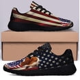 thumbnail image 3 of Basset hound American flag Patriot Shoes Sneakers Black Size 9, 3 of 7
