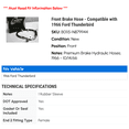 thumbnail image 2 of Front Brake Hose - Compatible with 1966 Ford Thunderbird - Centric, 2 of 2