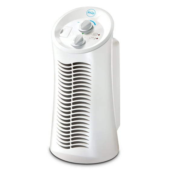 Febreze Mini Tower Air Purifier with Dual-Action HEPA-Type Filter, FHT180W, White
