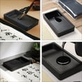 thumbnail image 2 of MasteelfCA 2pcs Calligraphy Inkstones Two-sided Inkslabs Lightweight Inkstones (Black), 2 of 8