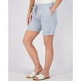 thumbnail image 2 of 3-Pack: Women's Bermuda 7" Denim Shorts - Casual Khaki Long Chino Shorts Drawstring (Available in Plus Size), 2 of 6