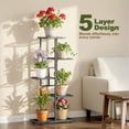 thumbnail image 2 of ZRSDIXKI Plant Stand Indoor Outdoor, 5 Tier 6 Potted Metal Plant Stands Shelf for Indoor Garden Corner Balcony, 2 of 8