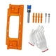 thumbnail image 2 of Kit de instalación de bisagras Accesorios fáciles de usar Plantilla de enrutador de bisagra de puerta Naranja, 2 of 9