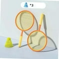 thumbnail image 2 of Badminton Racket for Kids Badminton Shuttlecocks Play Game Toy Tennis Racket for orange and yellow, 2 of 7