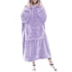 thumbnail image 2 of Sudadera con Capucha y Manta para Hombre y Mujer, de Gran Tamaño, de Larga y Cálida Púrpura un Tamaño, 2 of 10