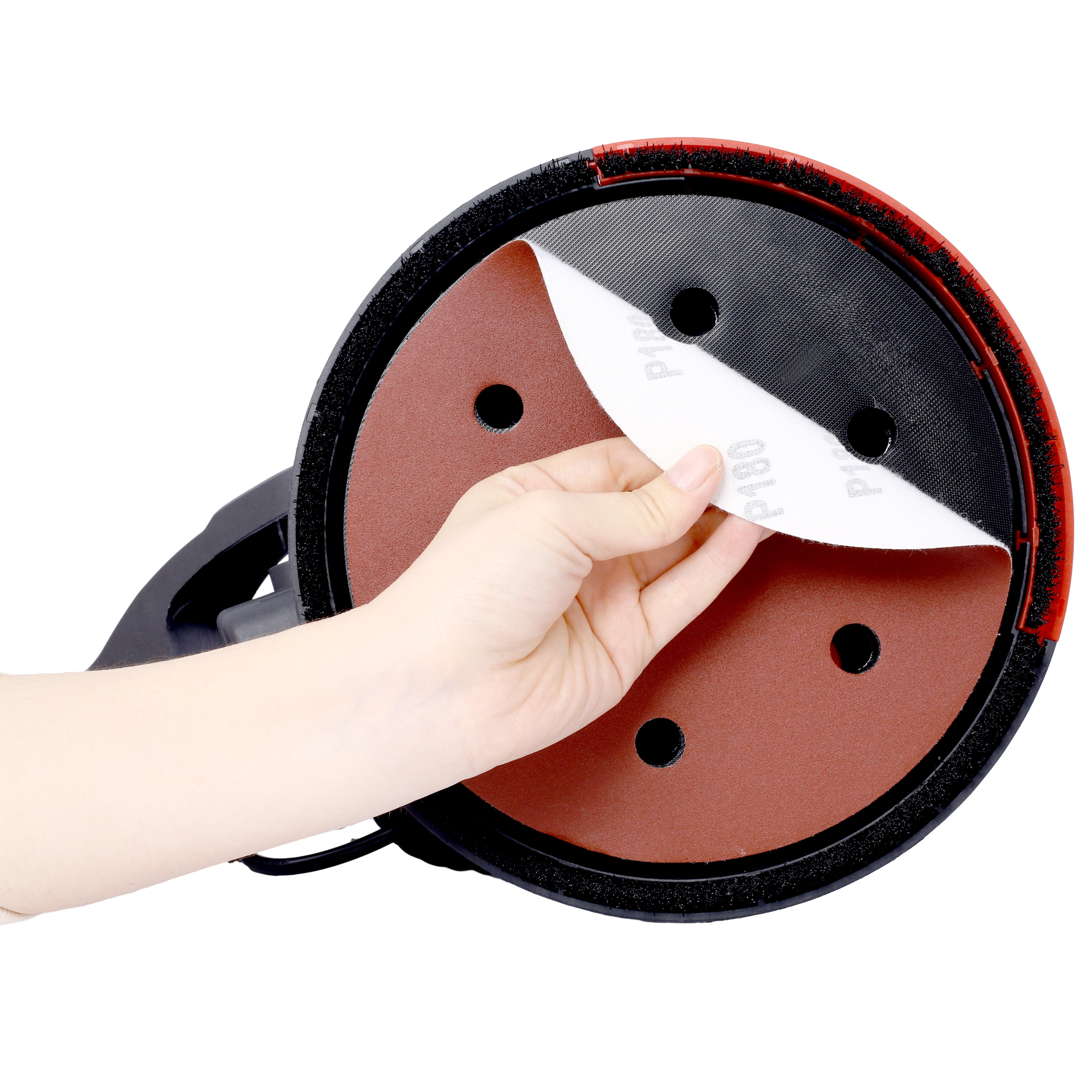Drywall Sander with Vacuum Attachment, LED Light, Extendable Pole, 360° Rotary Head, Dustless Sanding