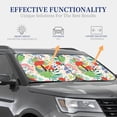 thumbnail image 5 of Uemuo Mushroom and Frogs Printed 2 PCS Car Windshield Sun Shade, Auto Sun Heat and UV Rays Blocker, Foldable Automotive Front Window Sunshade Protector, 5 of 7