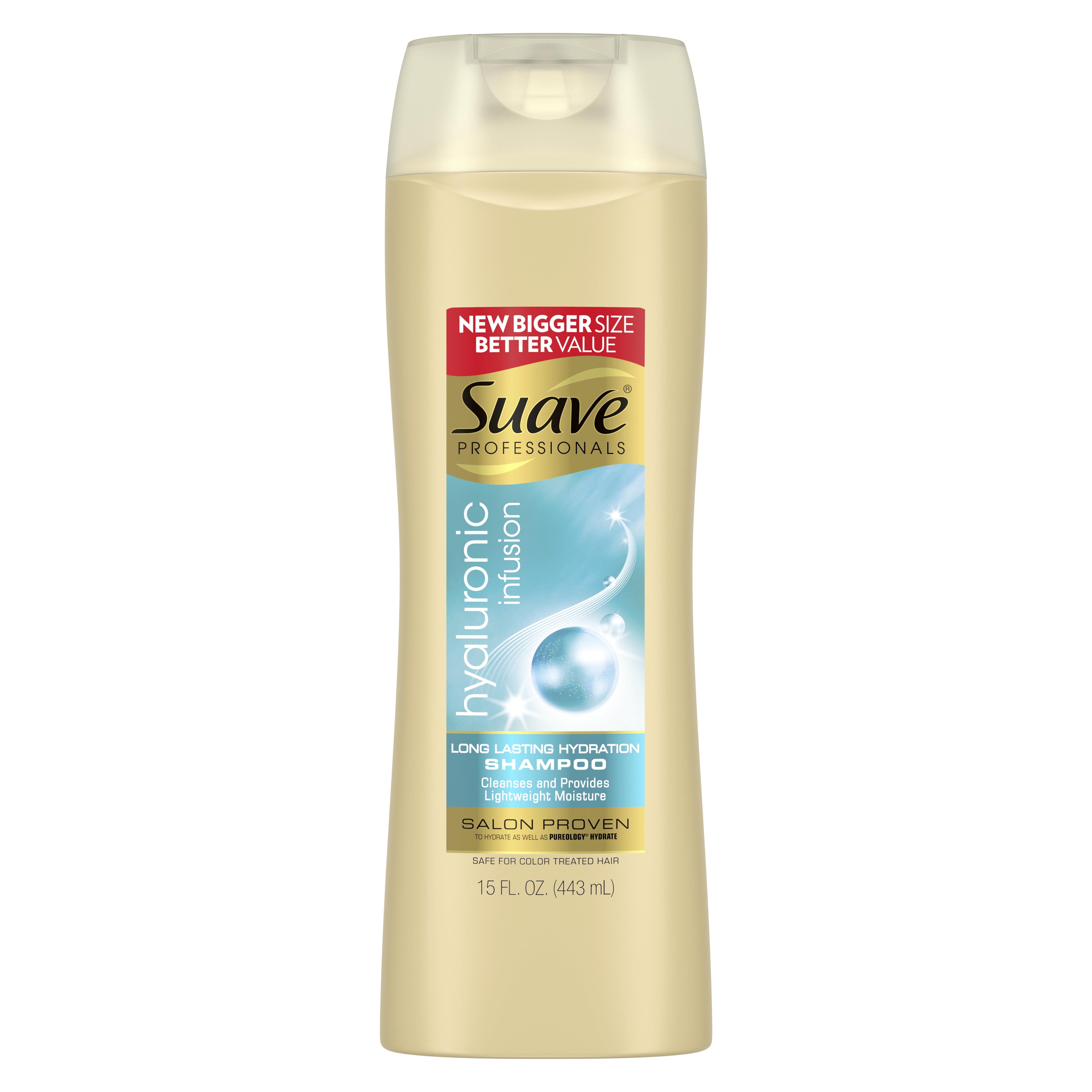 Suave Professionals Moisturizing Shampoo Hyaluronic Acid, 15 oz