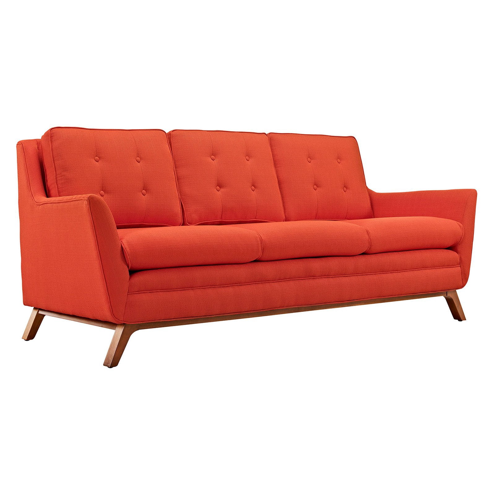 Modway Beguile 3 Piece Upholstered Fabric Living Room Sofa Set