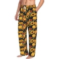 thumbnail image 6 of Salouo Pumpkins And Sunflowers3 Print Pajama Pants for Men, Lounge Pants Elastic Waistband Casual Men's sleepwear Loungewear Sleep Pajama Pant -Medium, 6 of 7