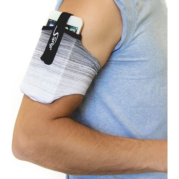 Phone Armband Sleeve for iPhone 14, 13, 12, 11, X Galaxy Z, S22, S21, S20 Google Pixel 7, 6, 5. The Lightest & Most Comfortable Running Armband, Stretches to Fit All Phones with Case for Women & Men