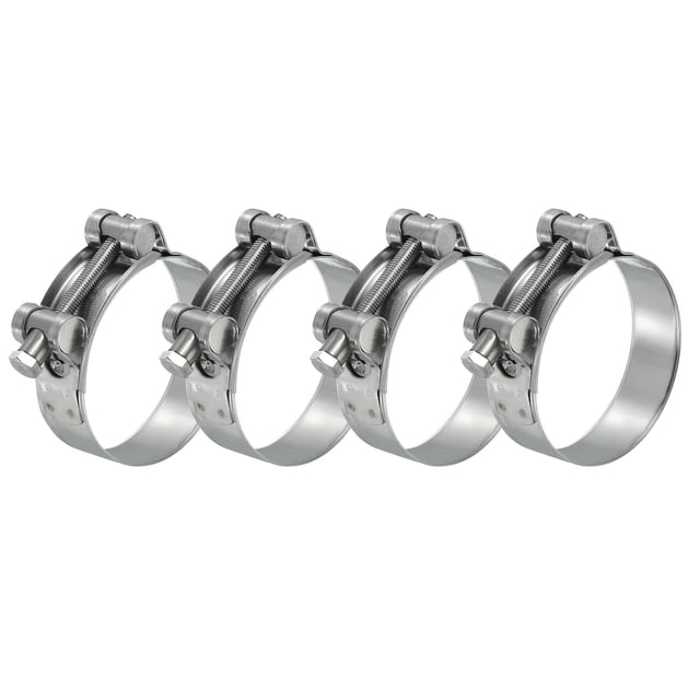 Uxcell 4Pcs 64-67mm T-Bolt Hose Clamp Intercooler Pipe Clip for 2.52"-2.64" Pipe