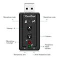 thumbnail image 5 of 1 tarjeta de sonido 7. USB externo de 35 mm AUX Auricular Micrófono Adaptador de audio PC, 5 of 5