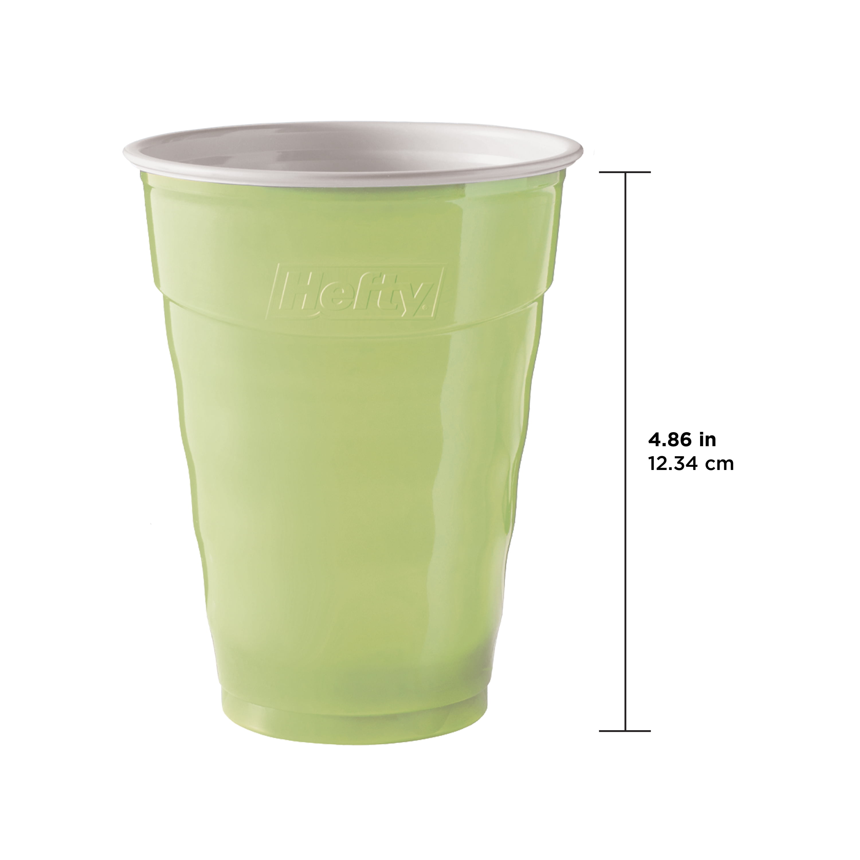 Hefty 00C21800 Deluxe Clear Plastic Cups, 18 Oz, 28-Count