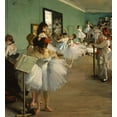 thumbnail image 2 of Degas, Edgar 12x13 Black Ornate Wood Framed with Double Matting Museum Art Print Titled - The Dance Class, 2 of 4