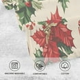 thumbnail image 5 of Yayeee 100% Cotton Hand Towels for Bathroom 16" x 28" Soft Absorbent Kitchen Towel, Christmas Poinsettia, 5 of 7