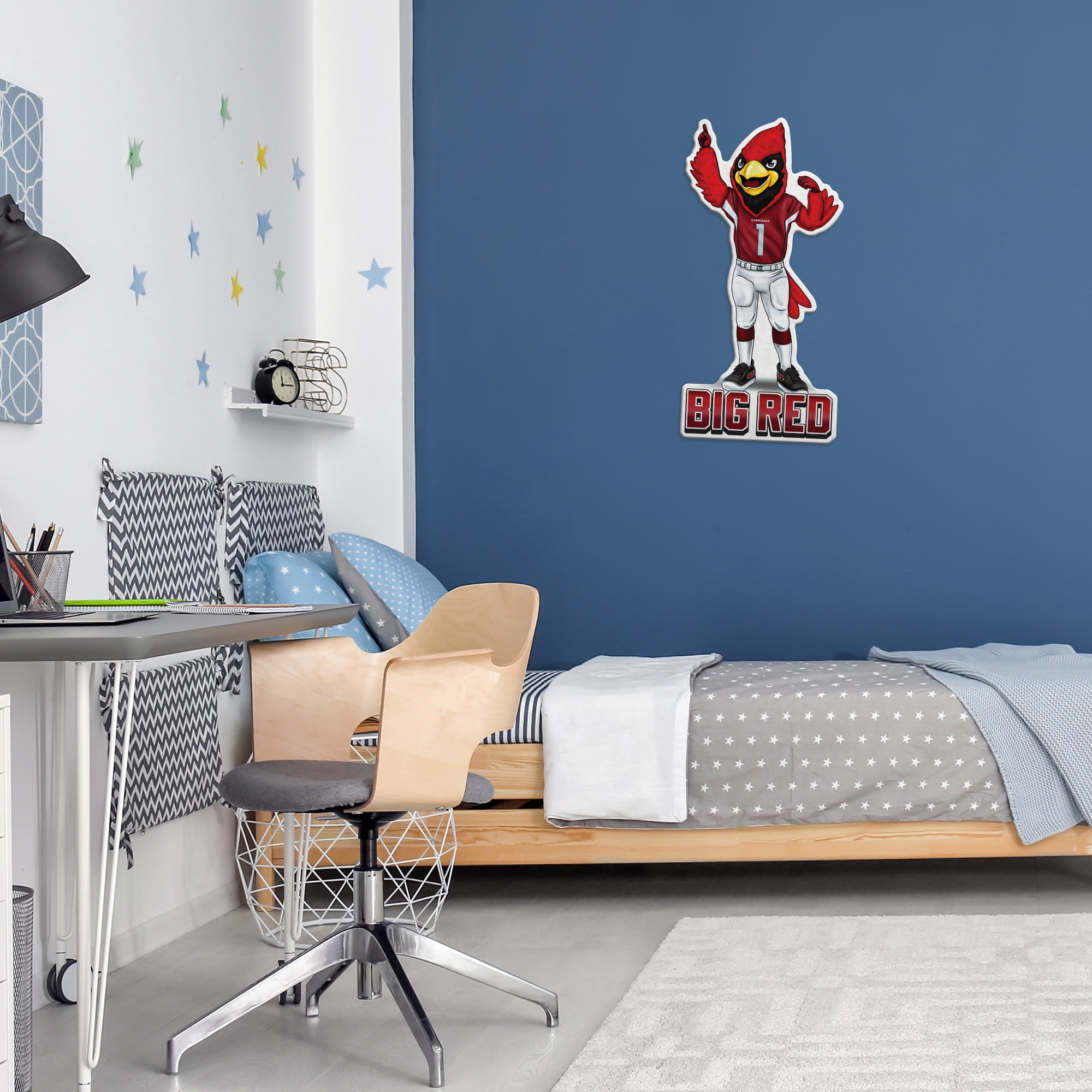 CARDINALS - AZ SHAPE CUT MASCOT LOGO PENNANT WITH HEADER CARD