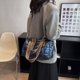 thumbnail image 4 of Bolso de lona para mujer, bolso de mano, simple, informal, portátil, para viaje (azul), 4 of 8