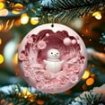 thumbnail image 2 of Grrvtrz Christmas Glitter Magnolia Magnolia with Stems Christmas Tree Decoration Flower Wreath Christmas Year Decoration Holiday Gift,Christmas Decorations,Home Decor, 2 of 7