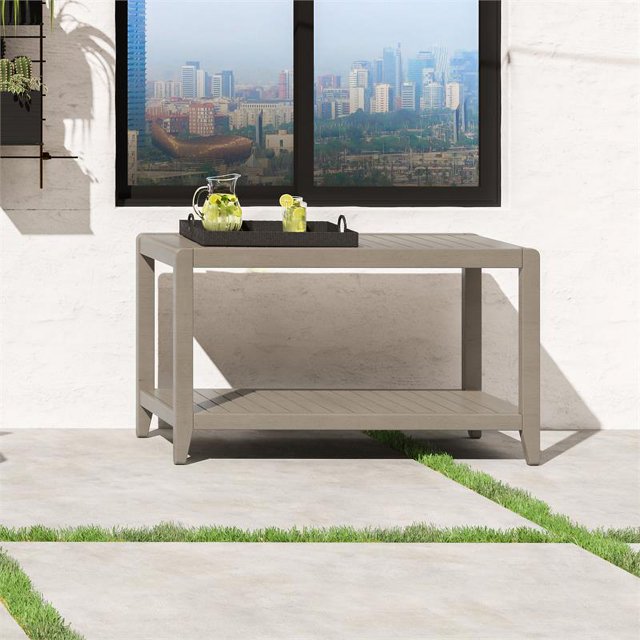 Homestyles Soutenir Bois Table de Canapé en Plein Air en Gris
