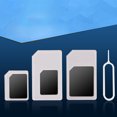 thumbnail image 3 of Opolski 4Pcs Universal Mobile Phone SIM to Micro/Standard Card Adapter Converter, 3 of 6