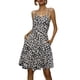 thumbnail image 1 of TRKIYQC Vestido de tirantes de verano para mujer con estampado floral/sólido, cuello en V, con botones, sin mangas TRKIYQC perder, 1 of 9