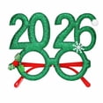 thumbnail image 2 of Party Supplies,2026 New Year Glasses Glitter Novelty Eyewear Frame With Decorations, 2 of 5