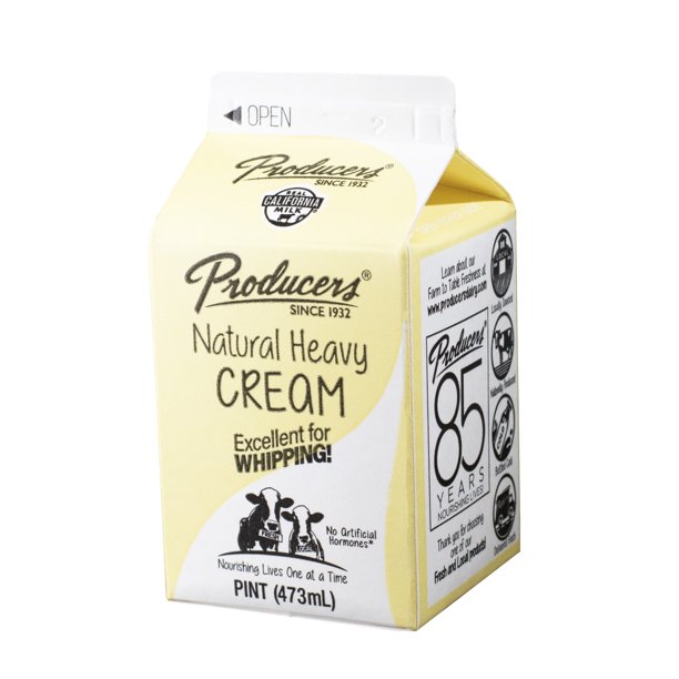 Producers Dairy Heavy Whipping Cream, 1 Pint