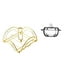 thumbnail image 1 of Elegante Solución De Almacenamiento De Mesa: Servilletero Con Brazo Pesado Y Plato De Dulces De Cristal Con Forma De Calabaza Con Tapa Para Decoración De Comedor, Hotel, Bar Y Cafetería., 1 of 8